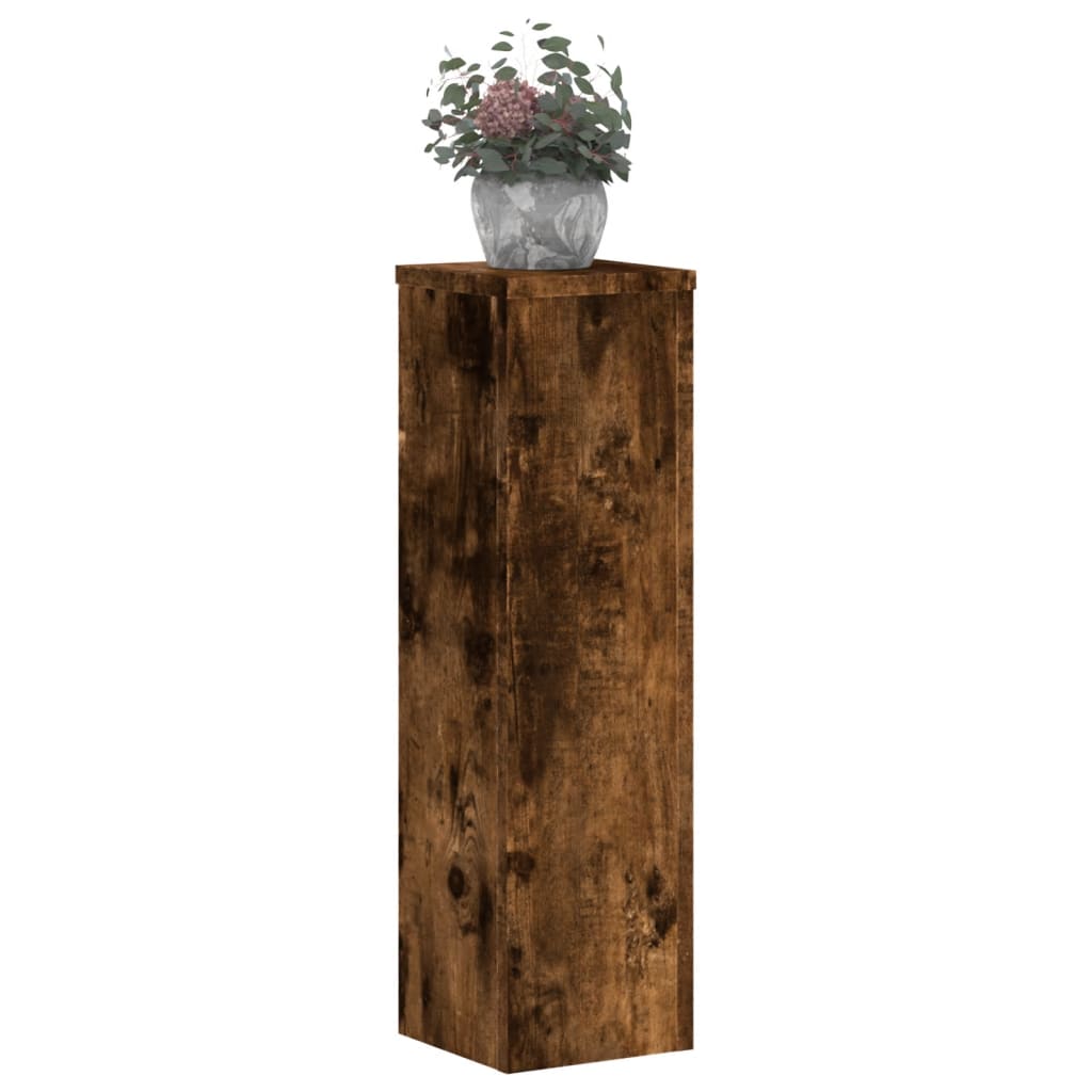 Supporti per Piante 2 pz Rovere 17x17x60 cm Legno Multistrato - homemem39