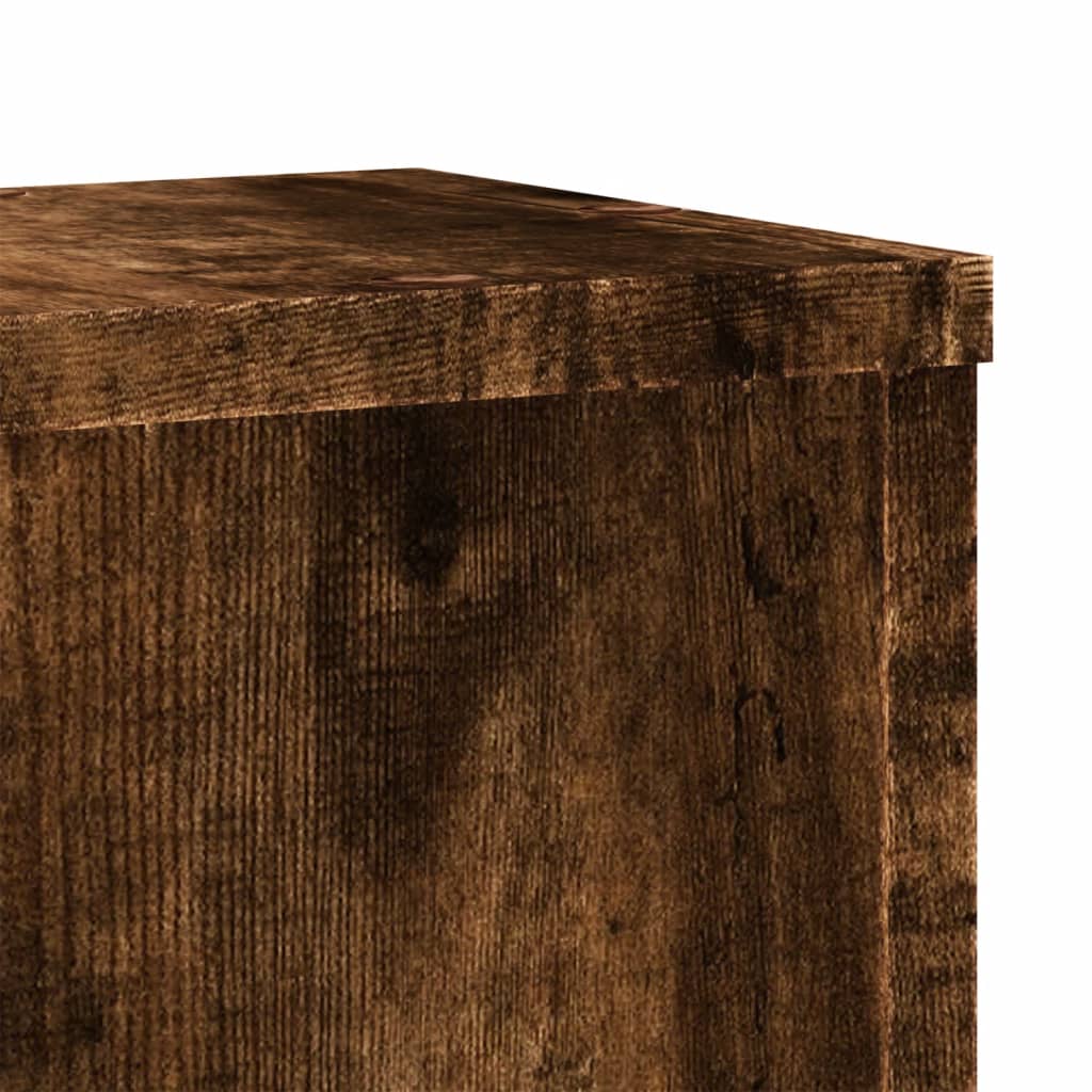 Supporti per Piante 2 pz Rovere 17x17x60 cm Legno Multistrato - homemem39