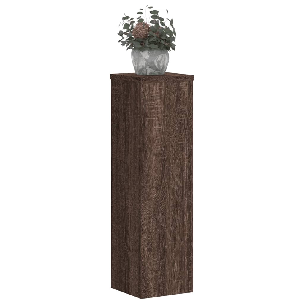 Supporti per Piante 2 pz Marrone 17x17x60 cm Legno Multistrato - homemem39