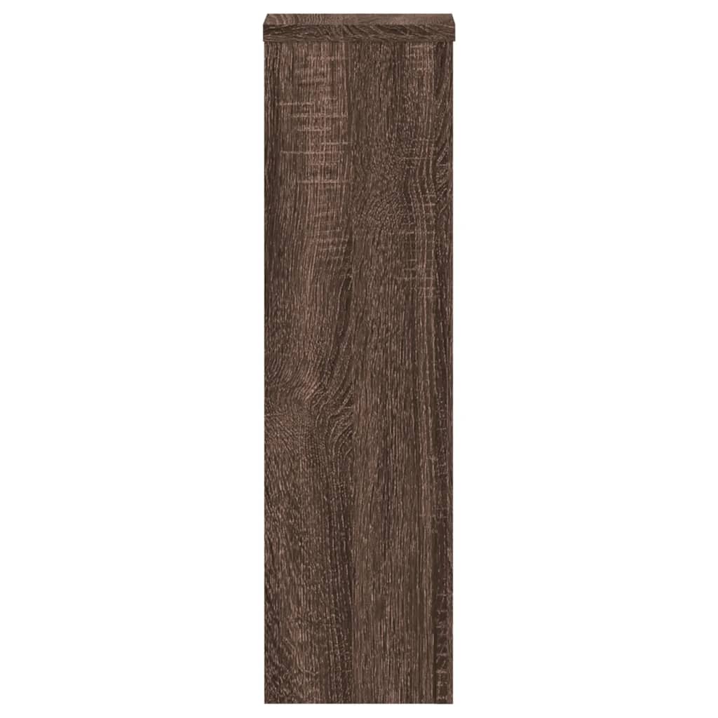Supporti per Piante 2 pz Marrone 17x17x60 cm Legno Multistrato - homemem39