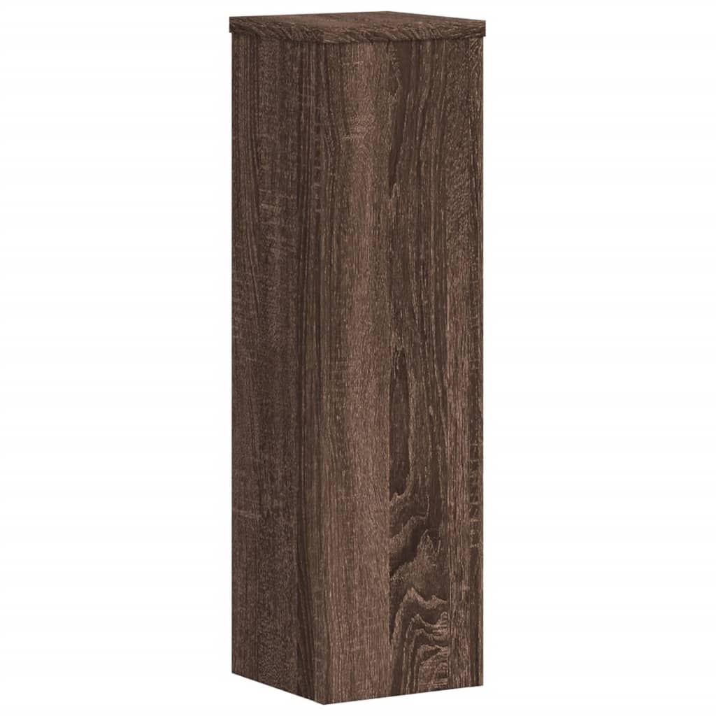 Supporti per Piante 2 pz Marrone 17x17x60 cm Legno Multistrato - homemem39