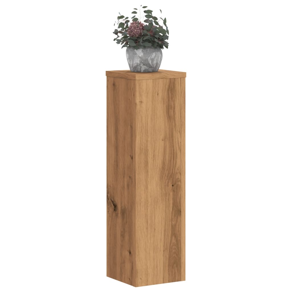 Supporti per Piante 2 pz Rovere 17x17x60 cm in Multistrato - homemem39