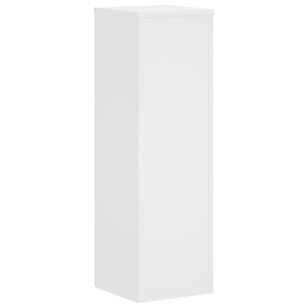 Supporti per Piante 2 pz Bianchi 25x25x80 cm Legno Multistrato - homemem39