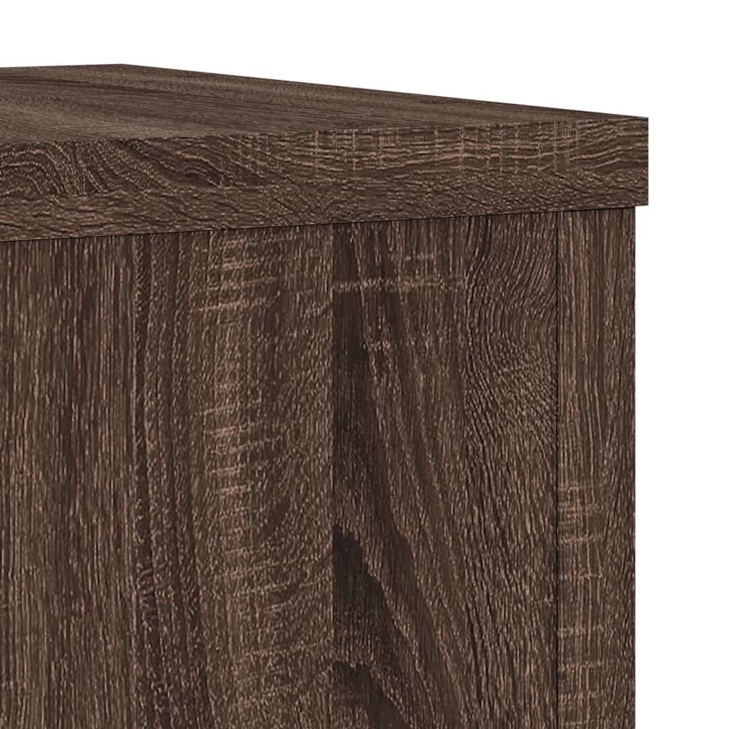 Supporti per Piante 2 pz Marrone 25x25x80 cm Legno Multistrato - homemem39