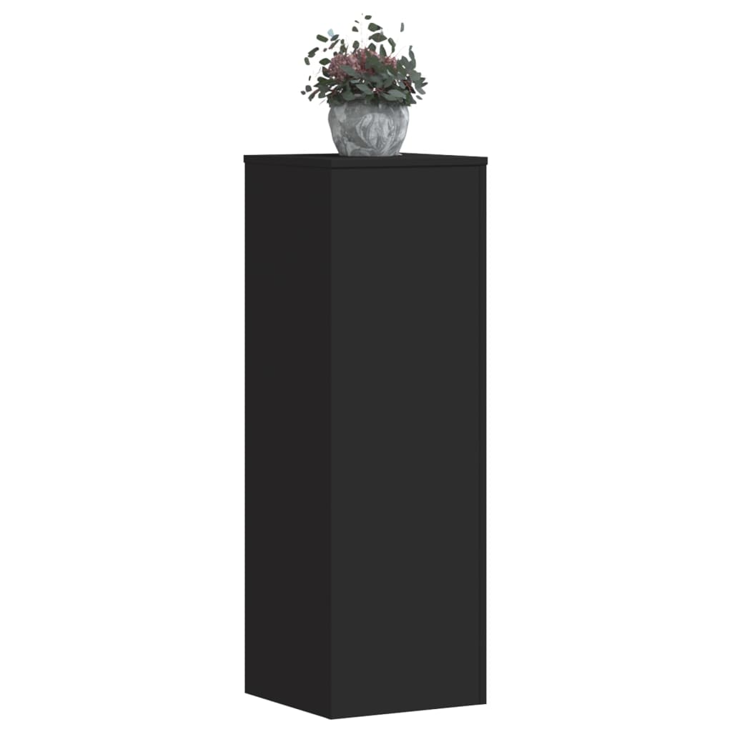 Supporto per Piante Nero 33x33x100 cm in Truciolare - homemem39