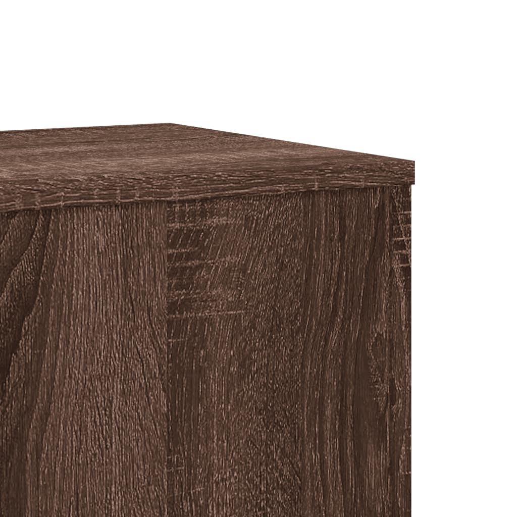 Supporto per Piante Rovere Marrone 33x33x100 cm in Truciolato - homemem39