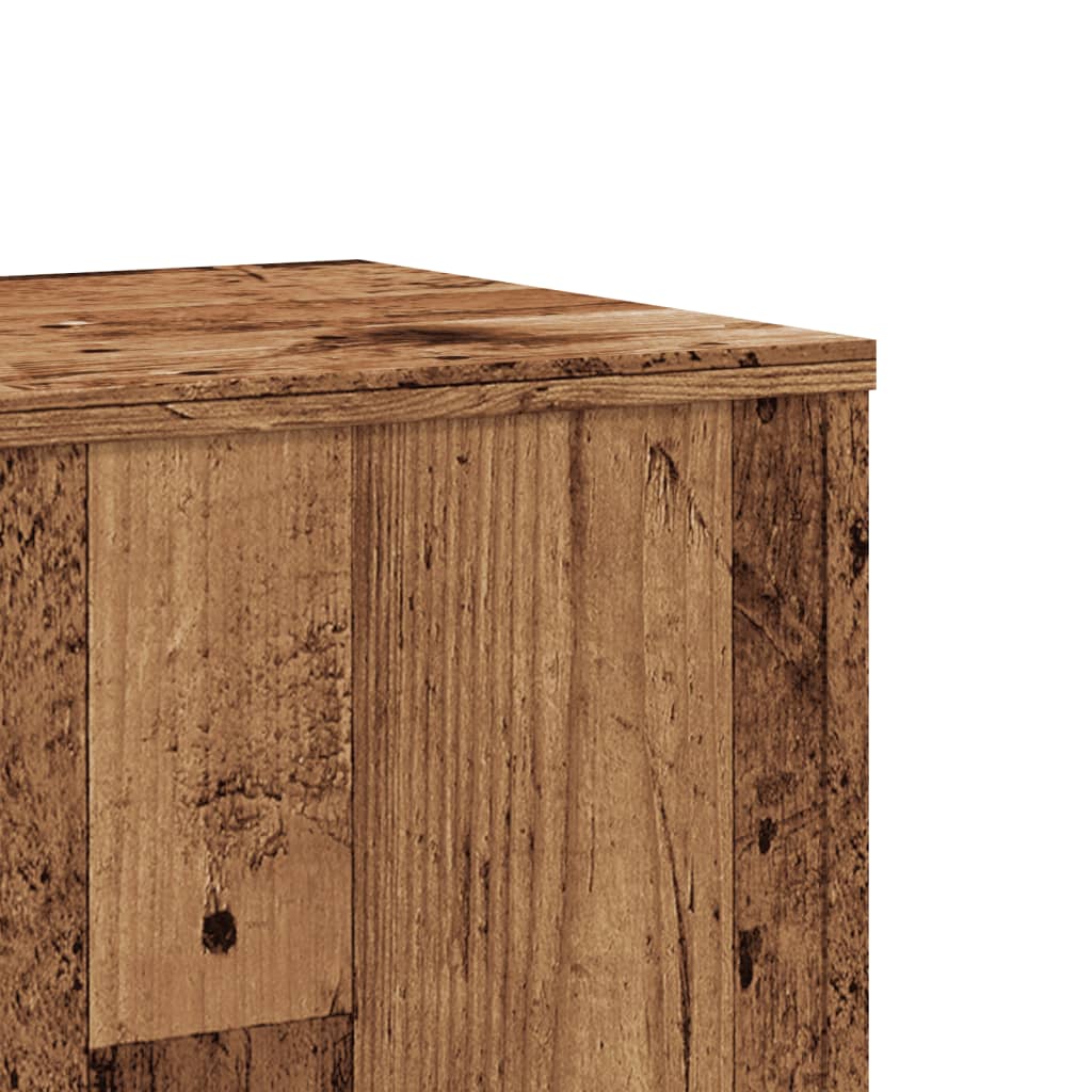 Supporto per Piante Legno Vecchio 33x33x100 cm in Truciolato - homemem39