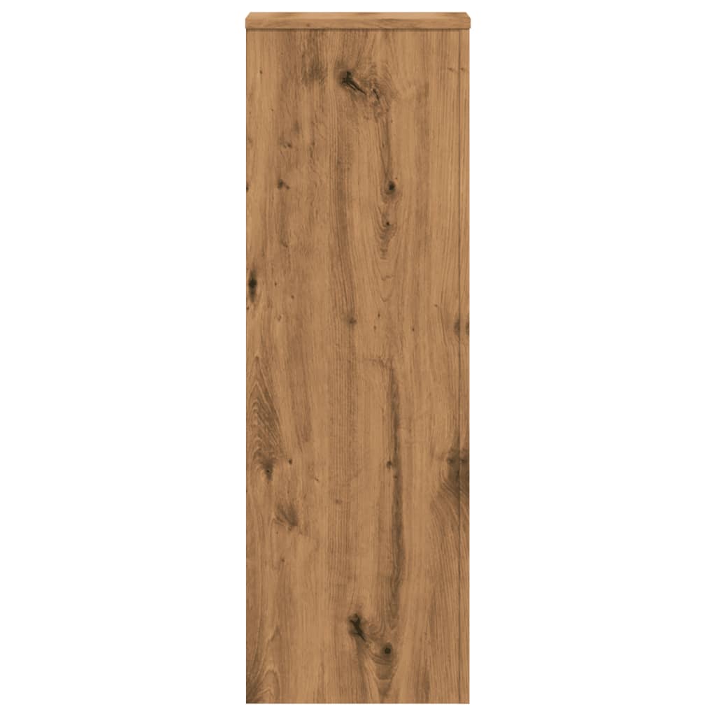 Supporto per Piante Rovere Artigianale 33x33x100 cm Truciolato - homemem39