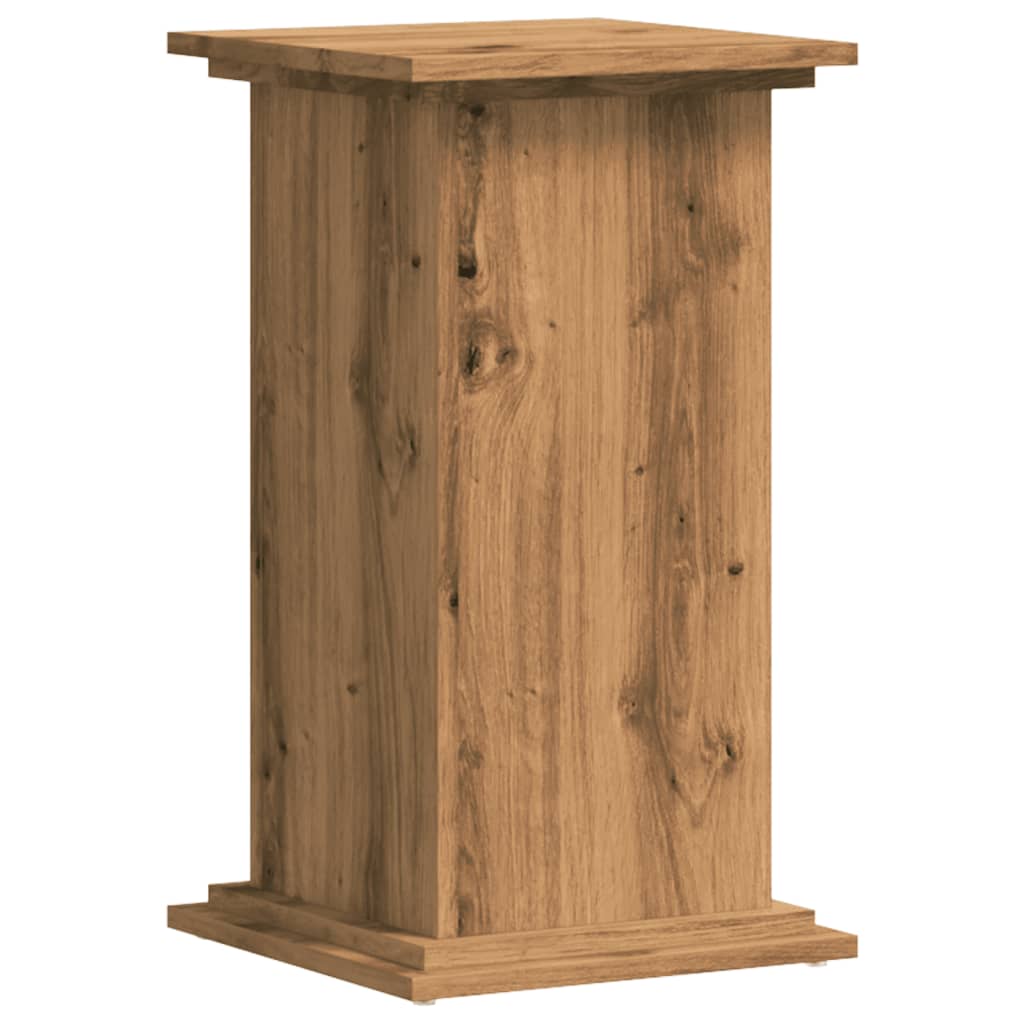 Supporto per Piante Rovere Artigianale 33x33x60 cm Truciolato - homemem39