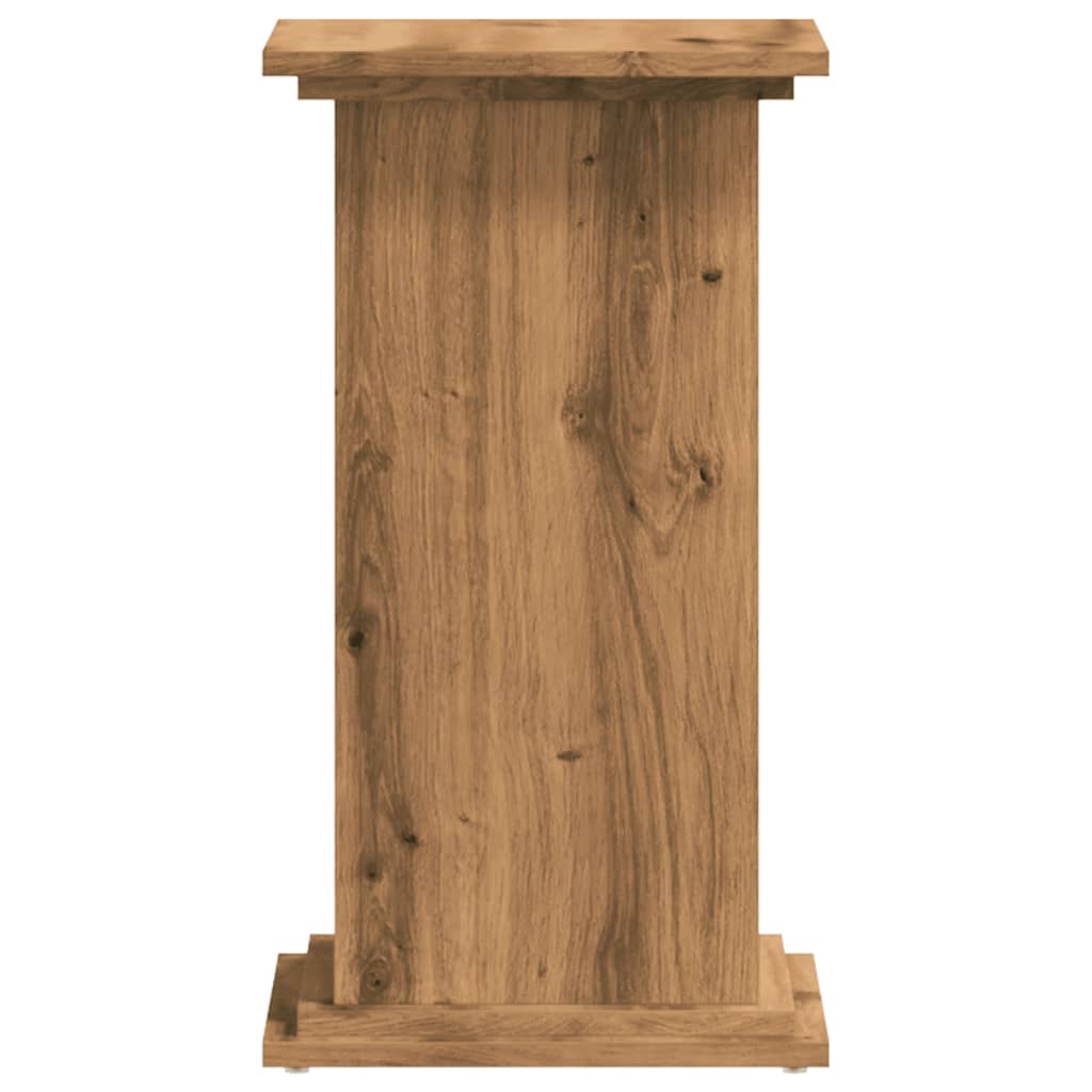 Supporto per Piante Rovere Artigianale 33x33x60 cm Truciolato - homemem39