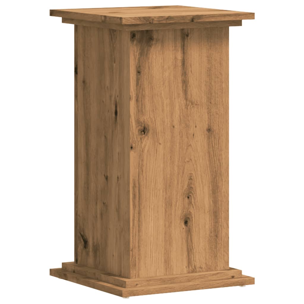Supporto per Piante Rovere Artigianale 33x33x60 cm Truciolato - homemem39