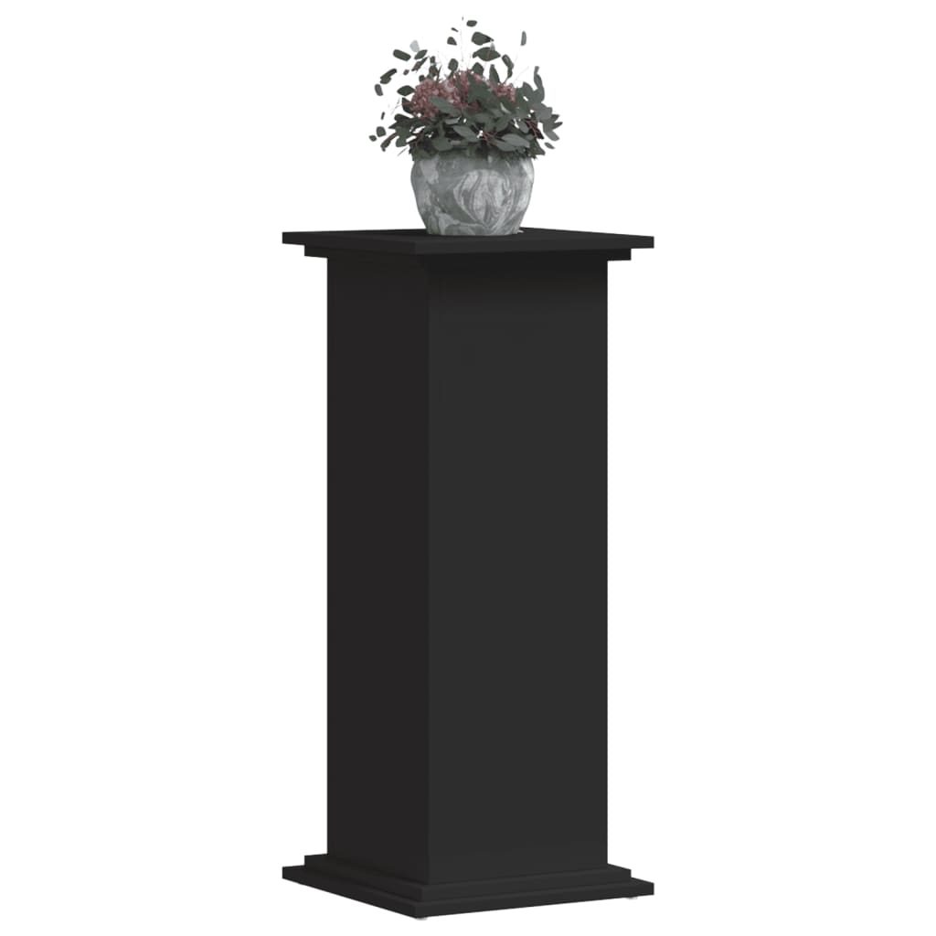 Supporto per Piante Nero 33x33x80 cm in Truciolato - homemem39