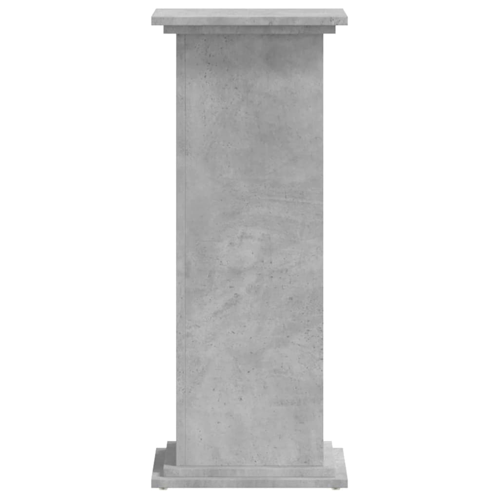 Supporto per Piante Grigio 33x33x80 cm in Legno Multistrato - homemem39