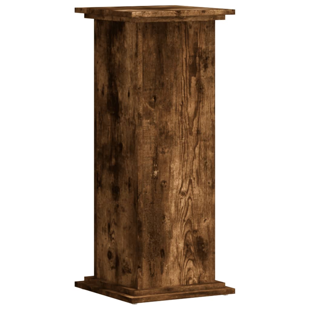 Supporto per Piante Rovere Fumo 33x33x80 cm Legno Multistrato - homemem39