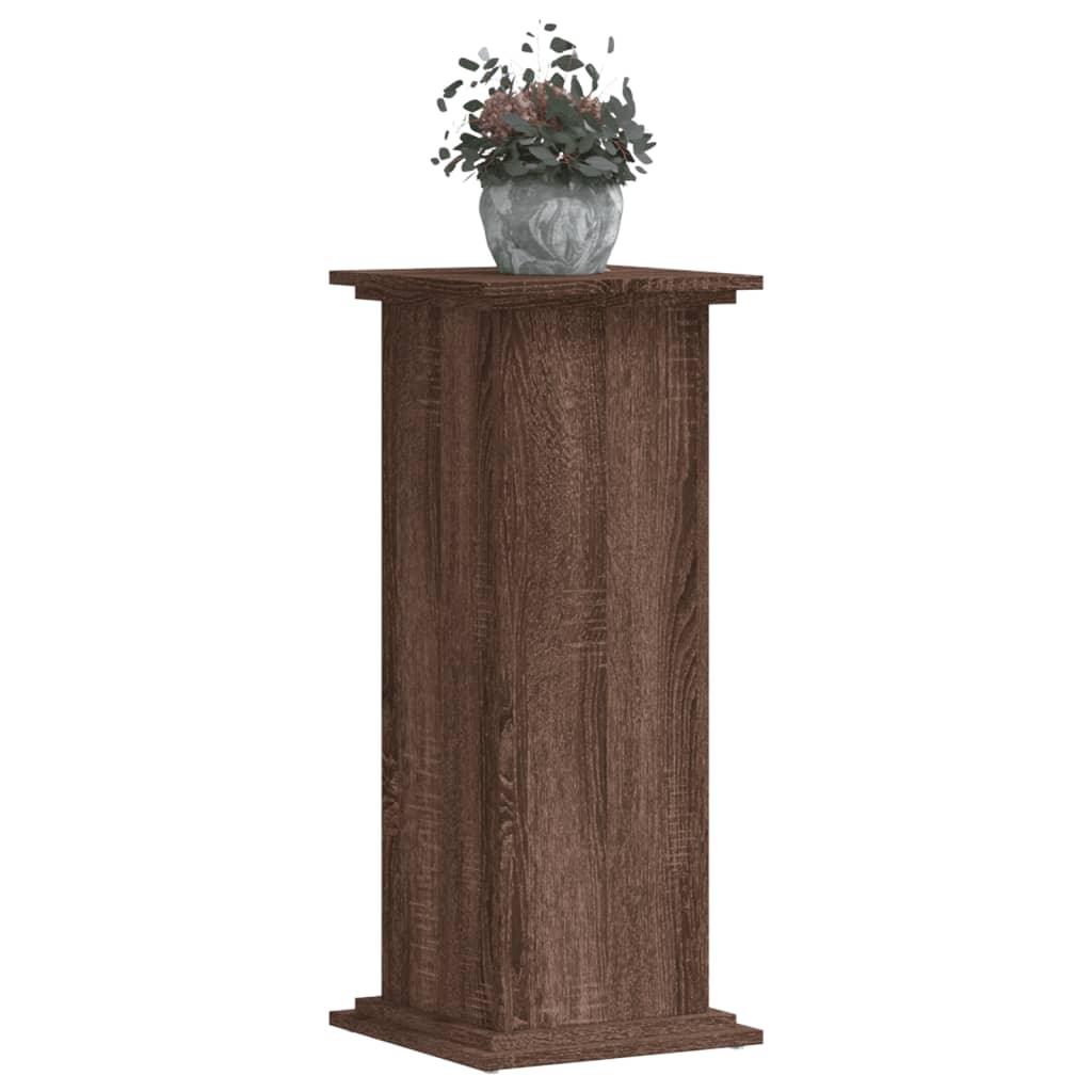 Supporto per Piante Rovere Marrone 33x33x80cm Legno Multistrato - homemem39