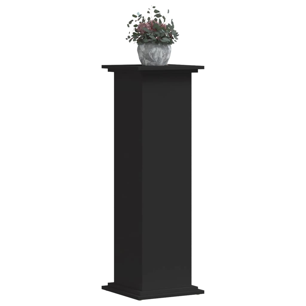 Supporto per Piante Nero 33x33x100 cm in Truciolare - homemem39