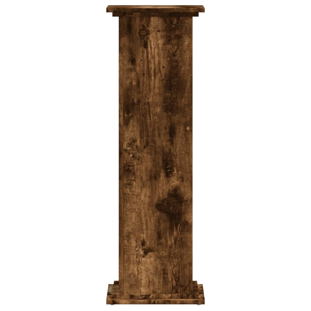 Supporto per Piante Rovere Fumo 33x33x100 cm in Truciolato - homemem39