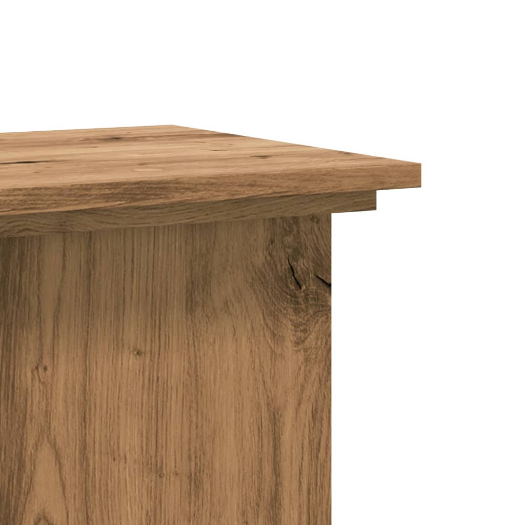 Supporto per Piante Rovere Artigianale 33x33x100 cm Truciolato - homemem39