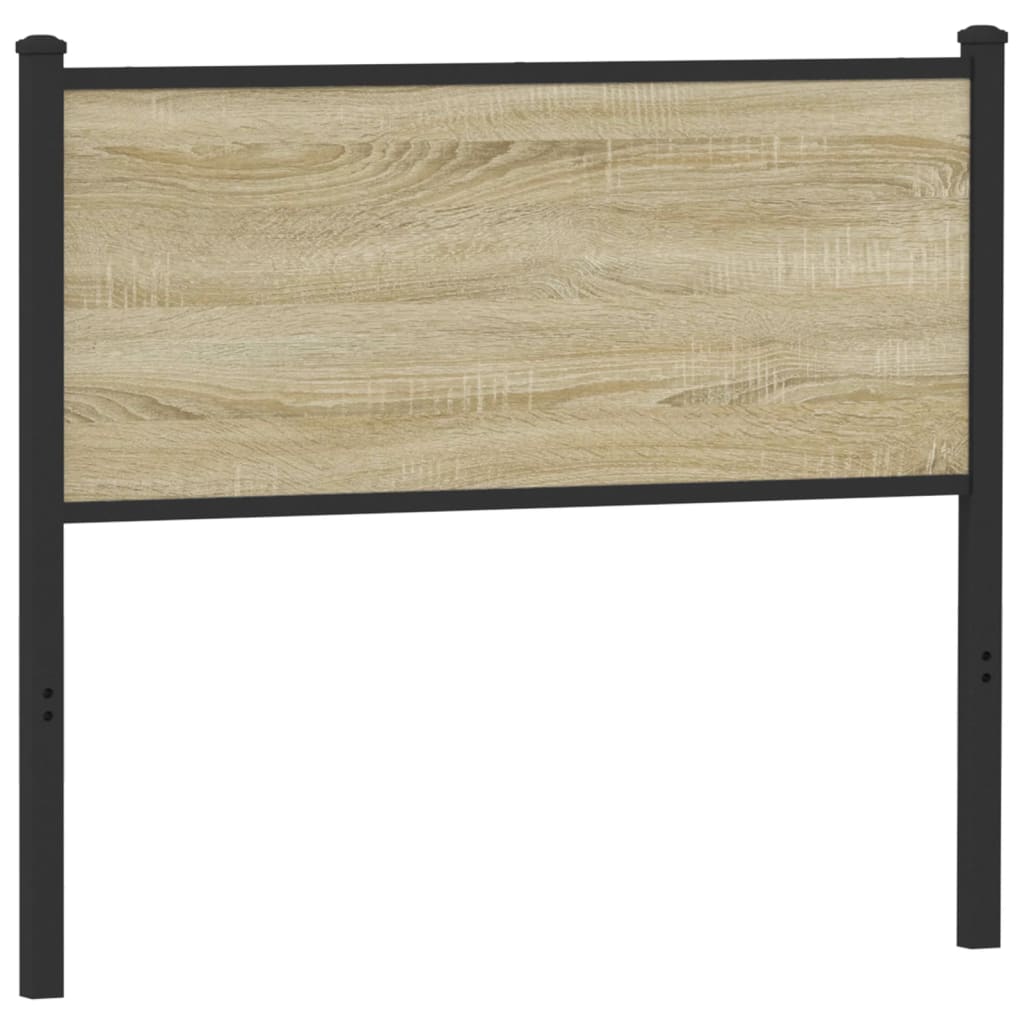 Testiera Sonoma 107 cm in Legno Multistrato e Acciaio