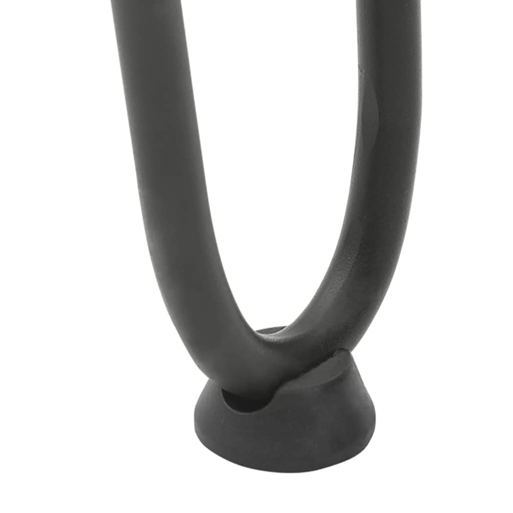 Gambe Tavolo a Forcina 4 pz Antracite 10 cm Acciaio Massiccio - homemem39
