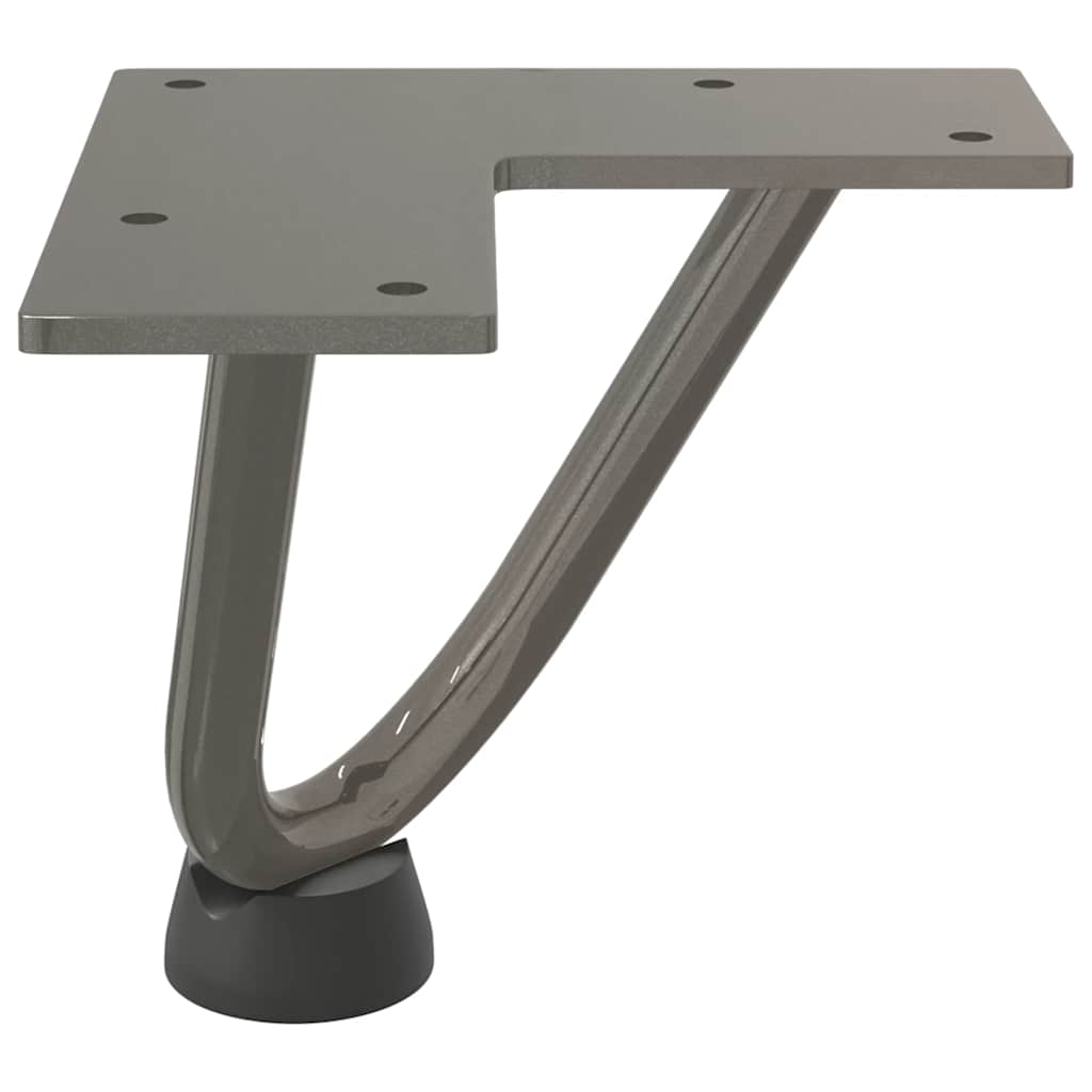 Gambe Tavolo a Forcina 4 pz 10 cm Acciaio Massiccio - homemem39