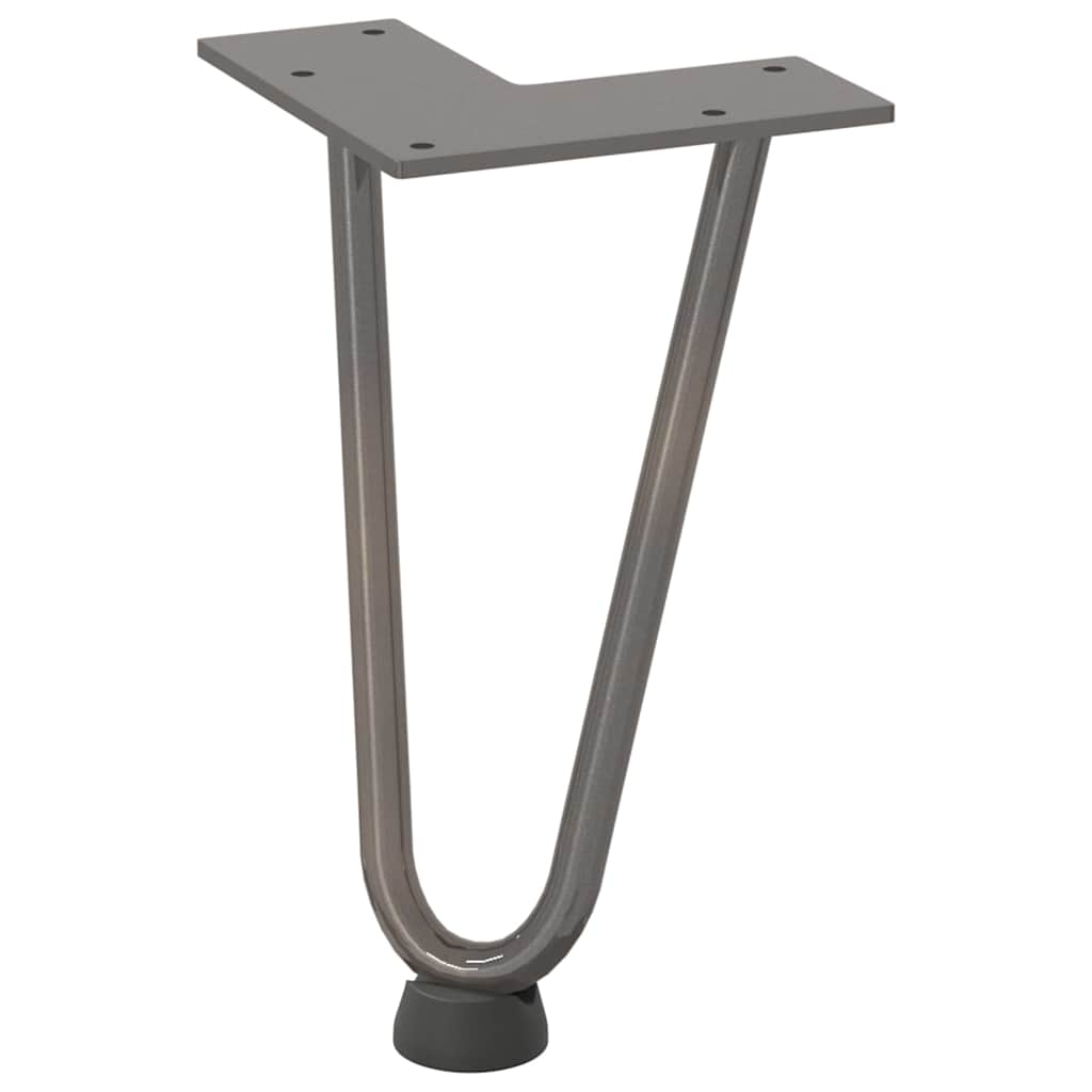 Gambe Tavolo a Forcina 4 pz 20 cm Acciaio Massiccio - homemem39