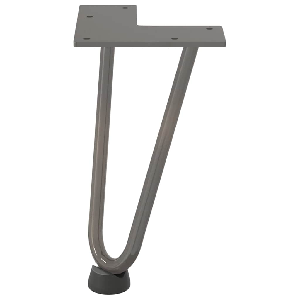 Gambe Tavolo a Forcina 4 pz 20 cm Acciaio Massiccio - homemem39