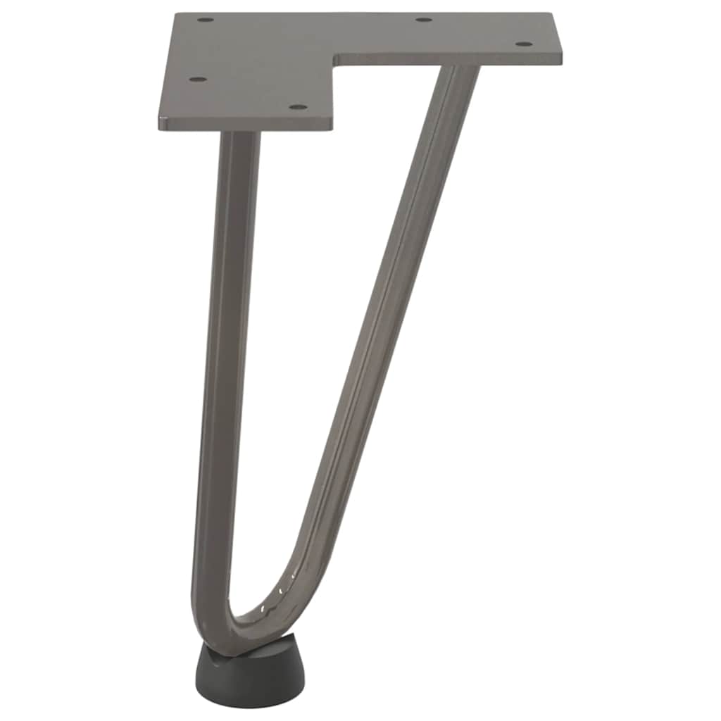 Gambe Tavolo a Forcina 4 pz 20 cm Acciaio Massiccio - homemem39