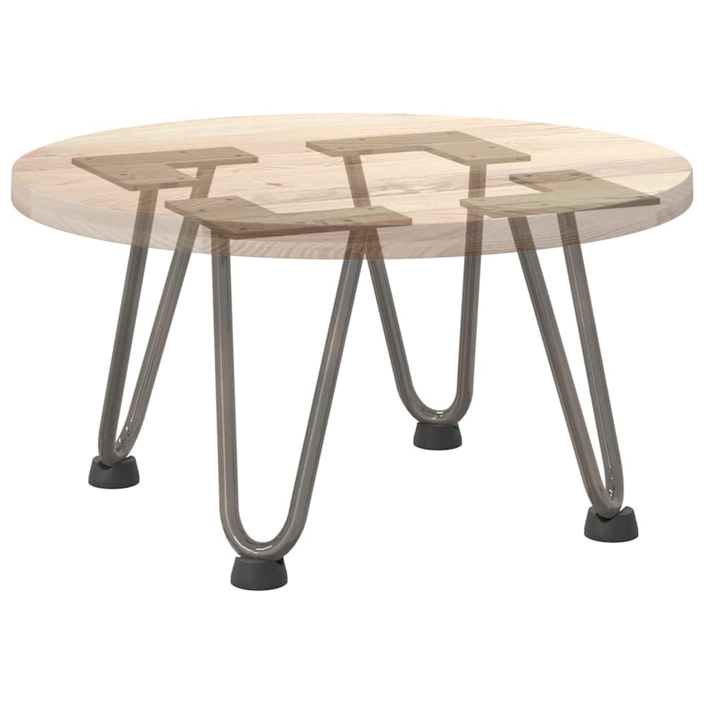 Gambe Tavolo a Forcina 4 pz 20 cm Acciaio Massiccio - homemem39