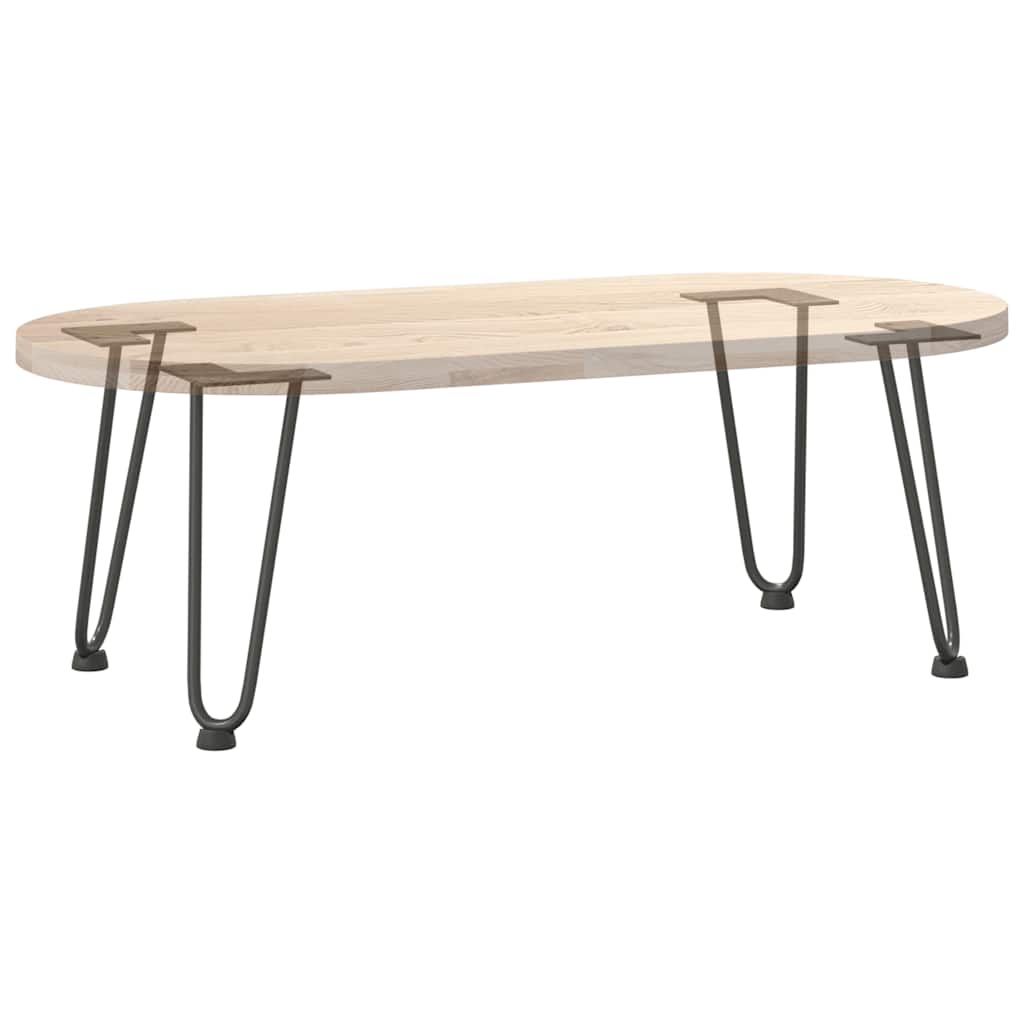 Gambe a forcina per tavolino 4 pz antracite 30 cm acciaio massiccio - homemem39