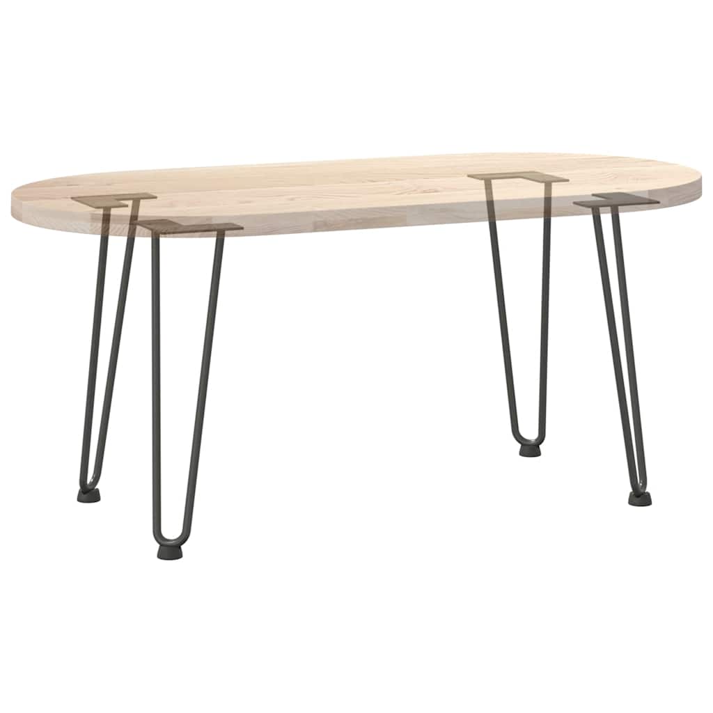 Gambe Tavolo a Forcina 4 pz Antracite 42 cm Acciaio Massiccio - homemem39