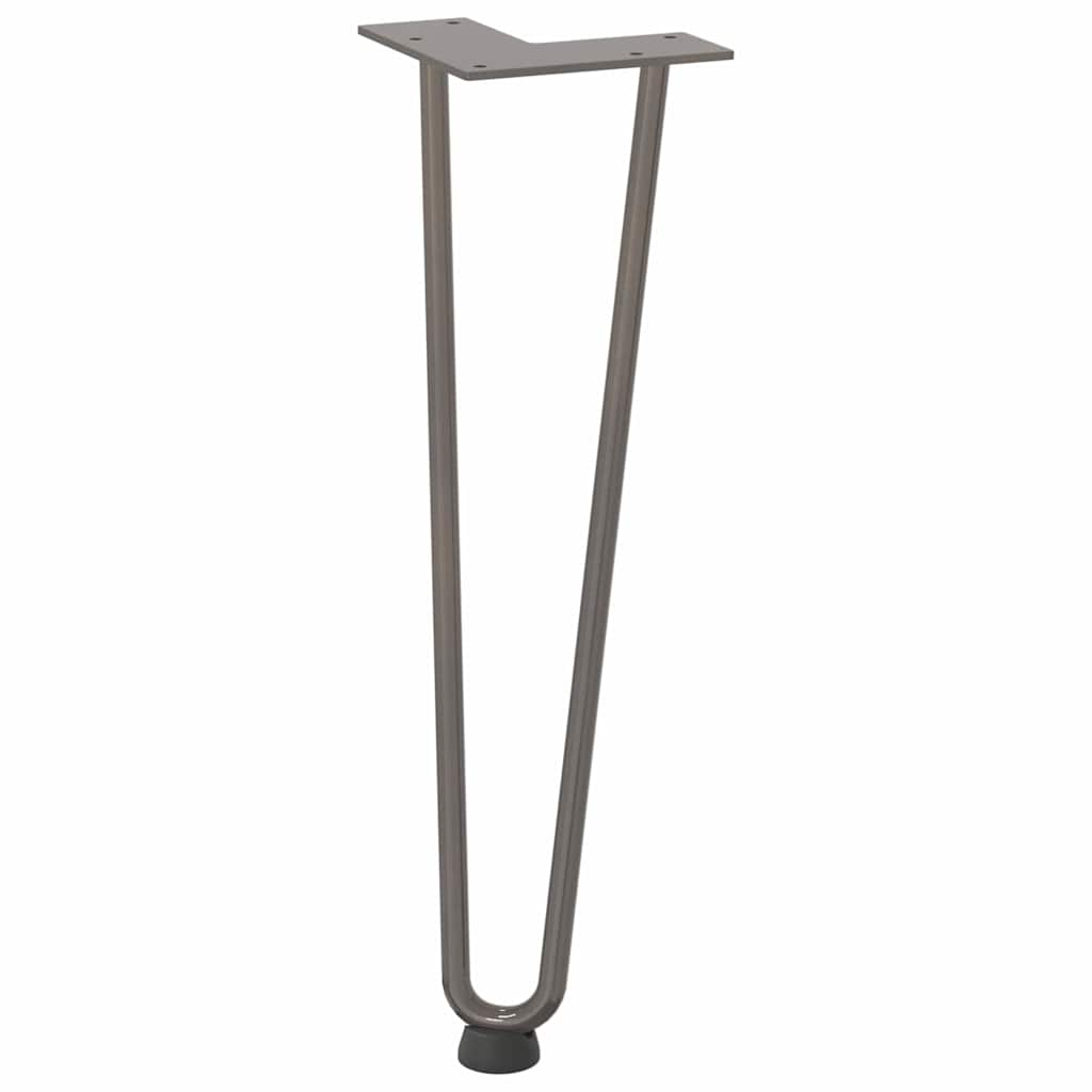 Gambe Tavolo a Forcina 4 pz 42 cm Acciaio Massiccio - homemem39