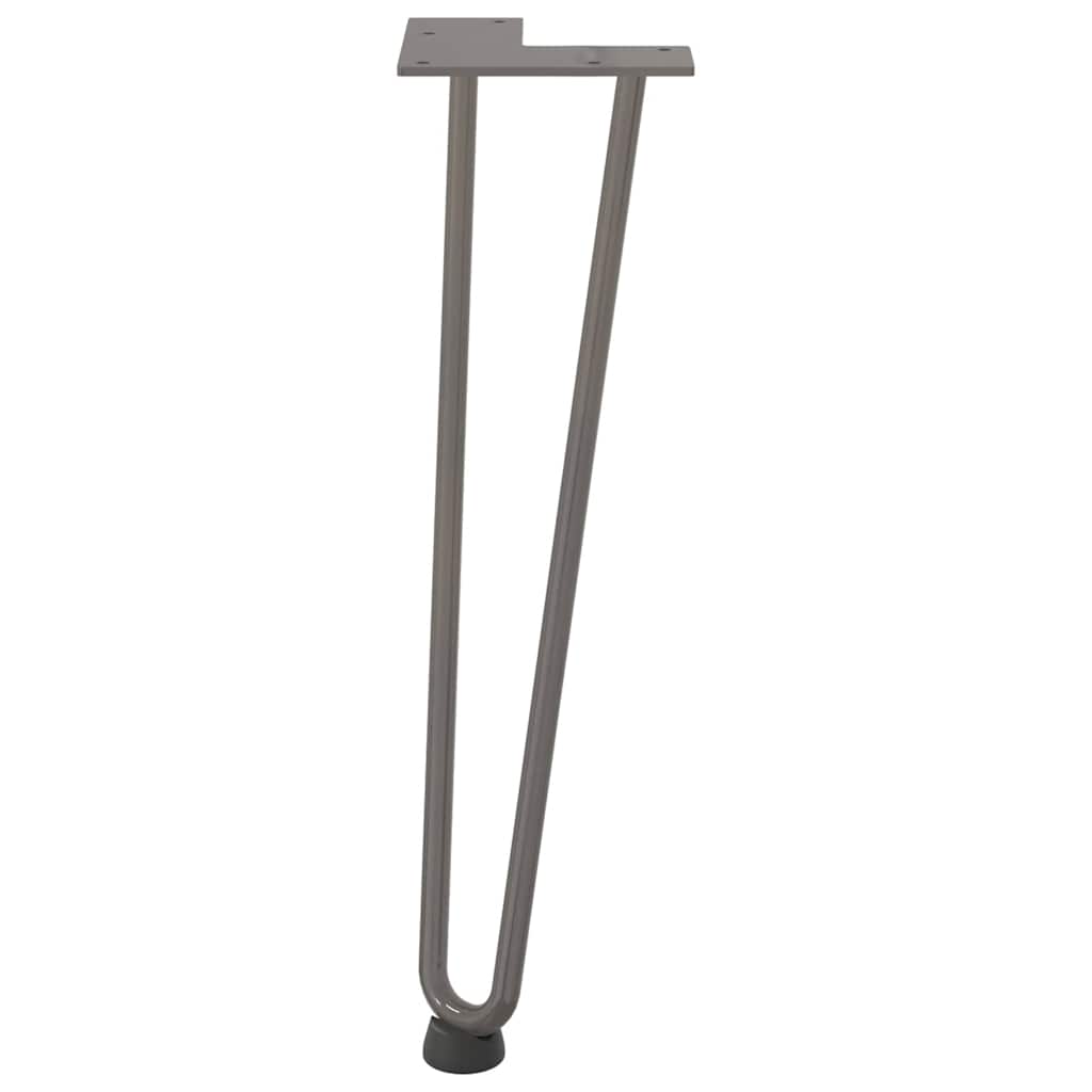 Gambe Tavolo a Forcina 4 pz 42 cm Acciaio Massiccio - homemem39