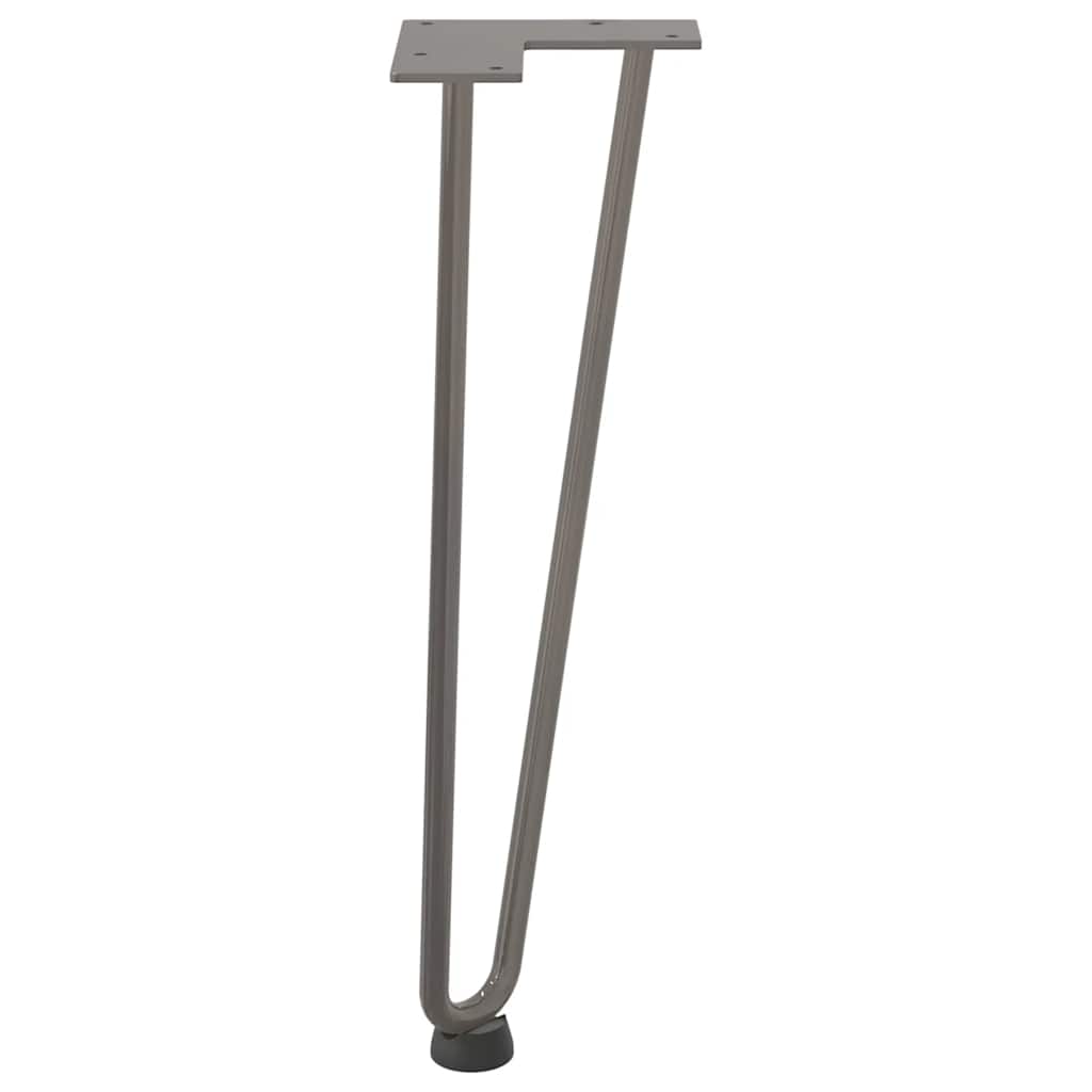 Gambe Tavolo a Forcina 4 pz 42 cm Acciaio Massiccio - homemem39