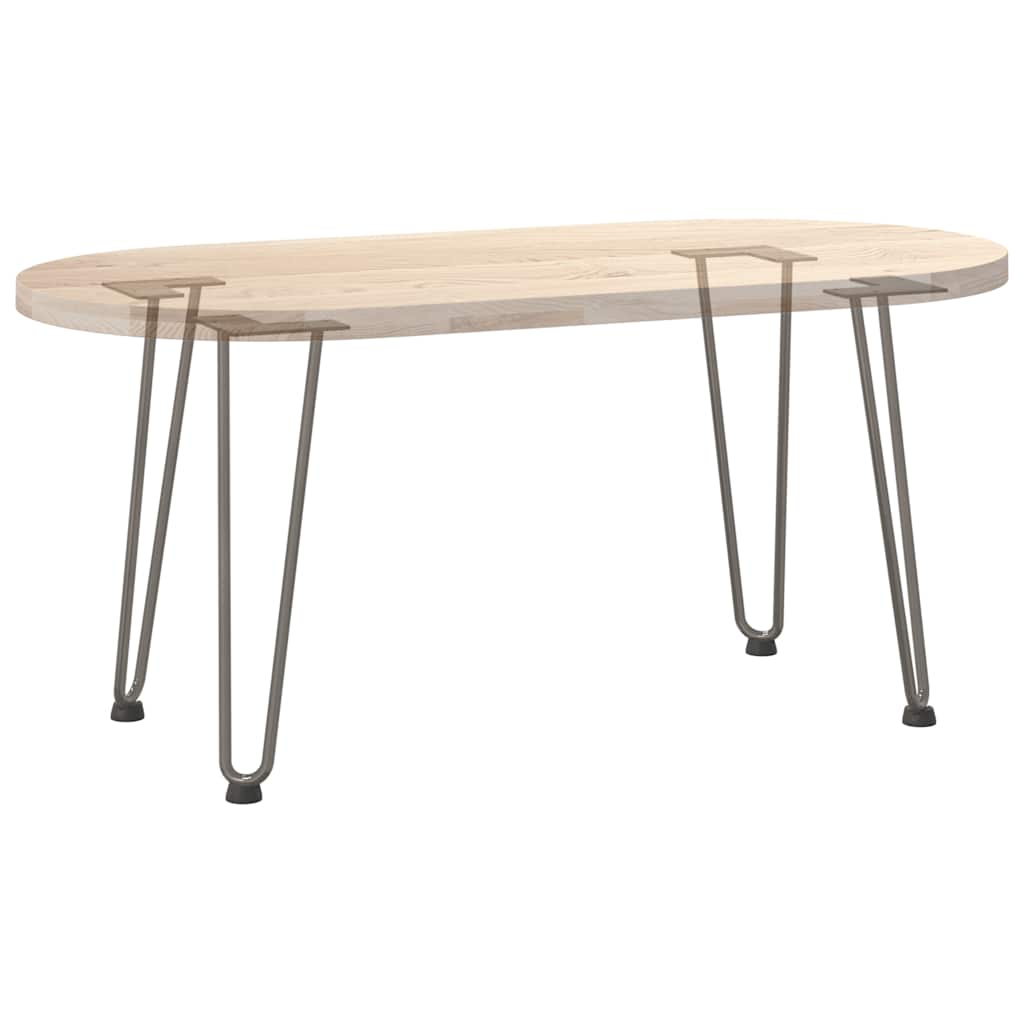 Gambe Tavolo a Forcina 4 pz 42 cm Acciaio Massiccio - homemem39