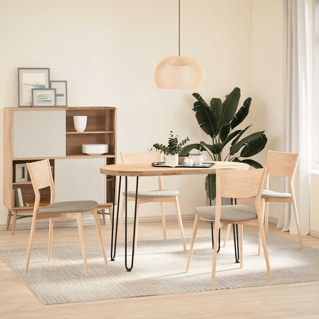 Gambe per Tavolo a Forcina 4 pz Nero 72 cm in Acciaio Massiccio - homemem39
