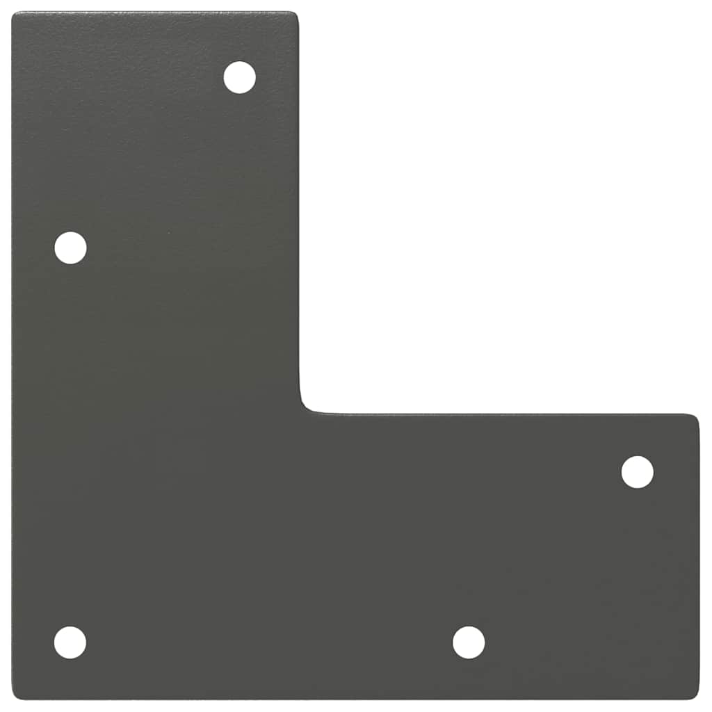 Gambe Tavolo a Forcina 4 pz Antracite 72 cm Acciaio Massiccio - homemem39