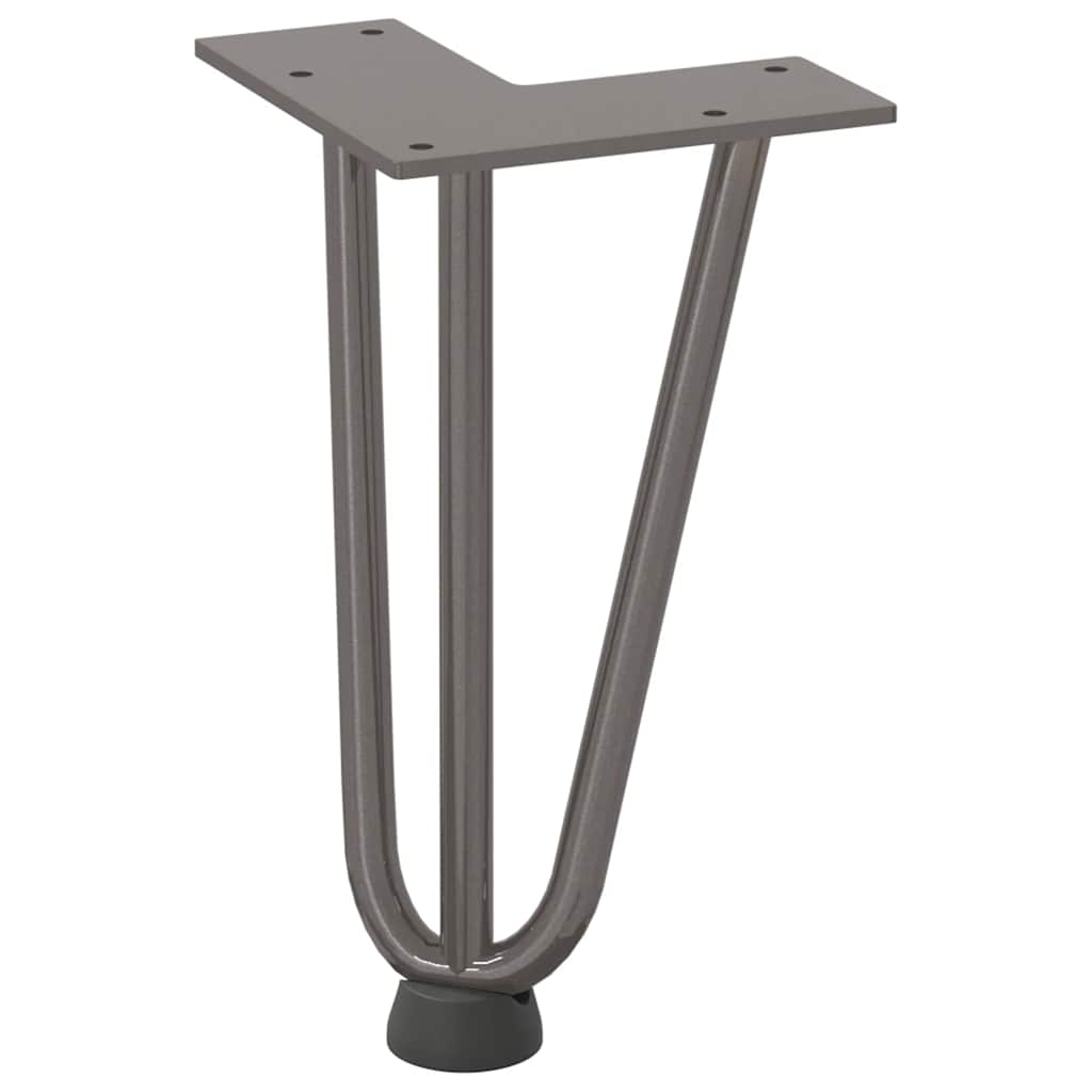 Gambe Tavolo a Forcina 4 pz 20 cm Acciaio Massiccio - homemem39