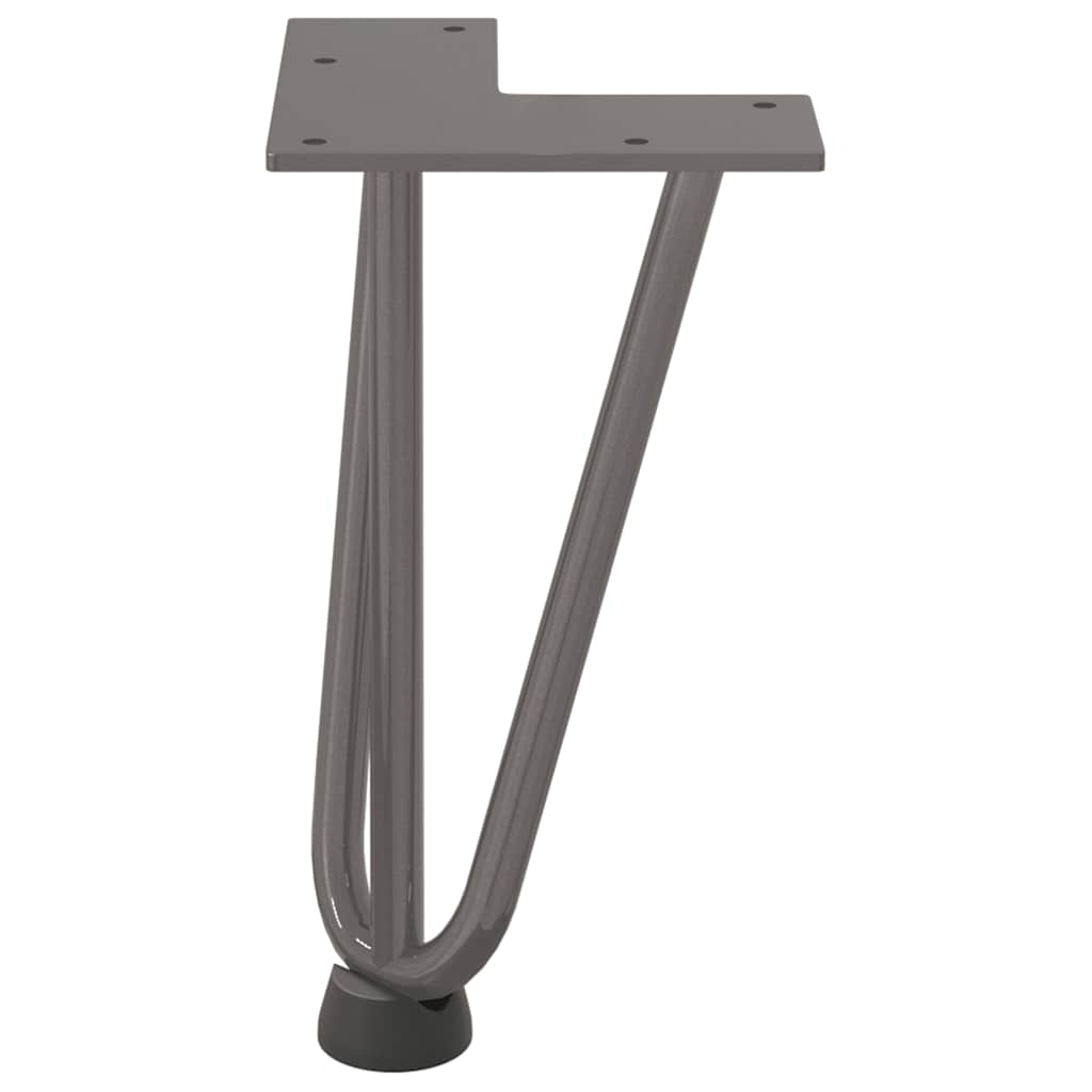 Gambe Tavolo a Forcina 4 pz 20 cm Acciaio Massiccio - homemem39