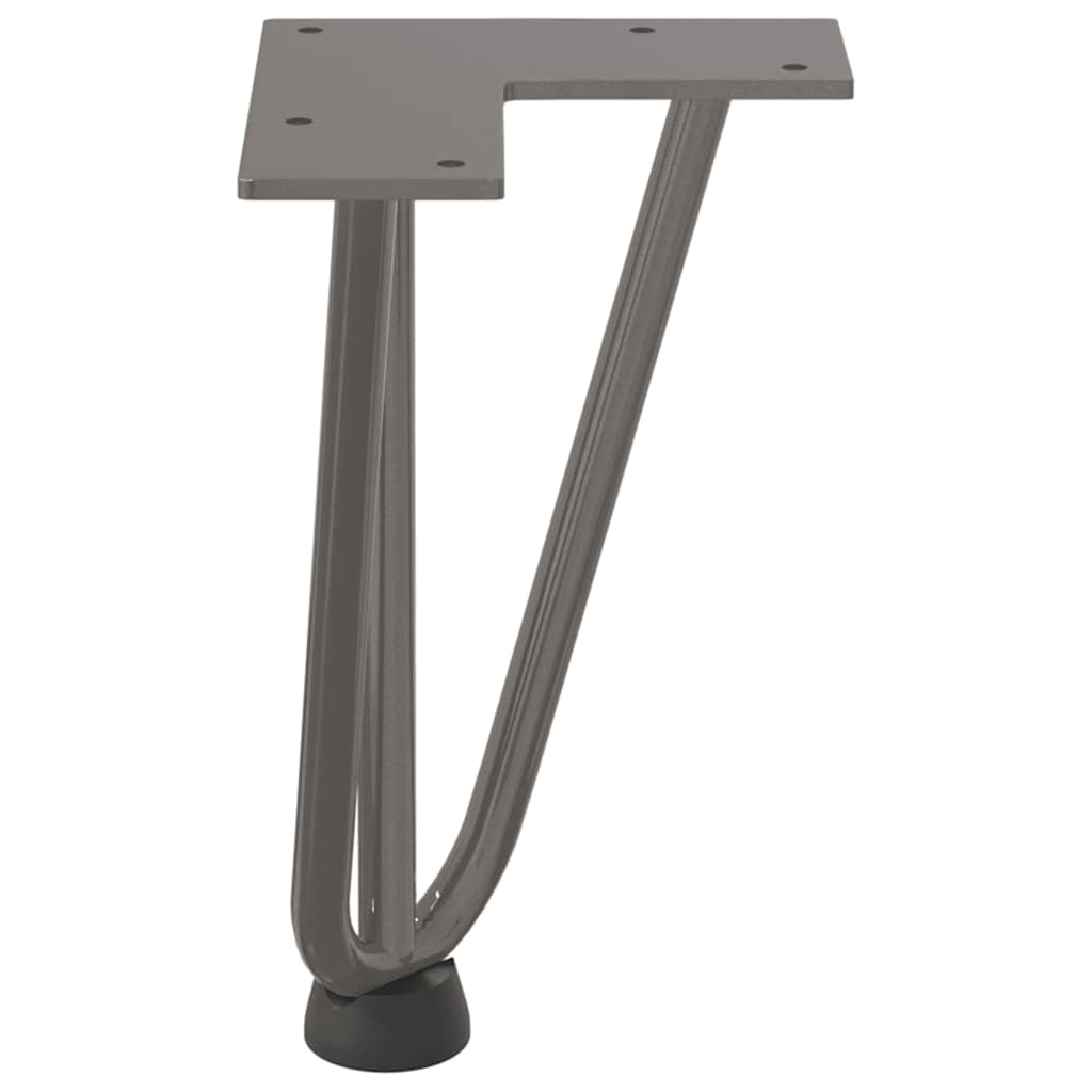 Gambe Tavolo a Forcina 4 pz 20 cm Acciaio Massiccio - homemem39