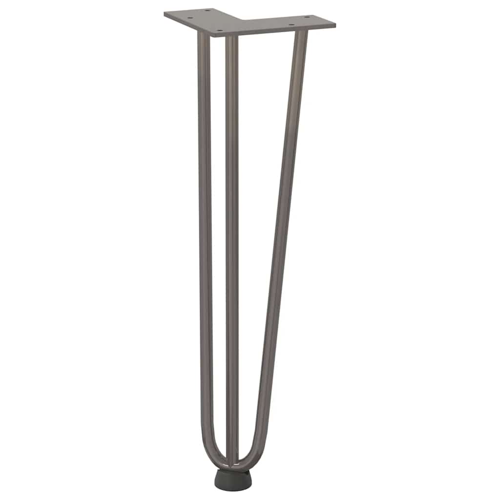 Gambe Tavolo a Forcina 4 pz 42 cm Acciaio Massiccio - homemem39