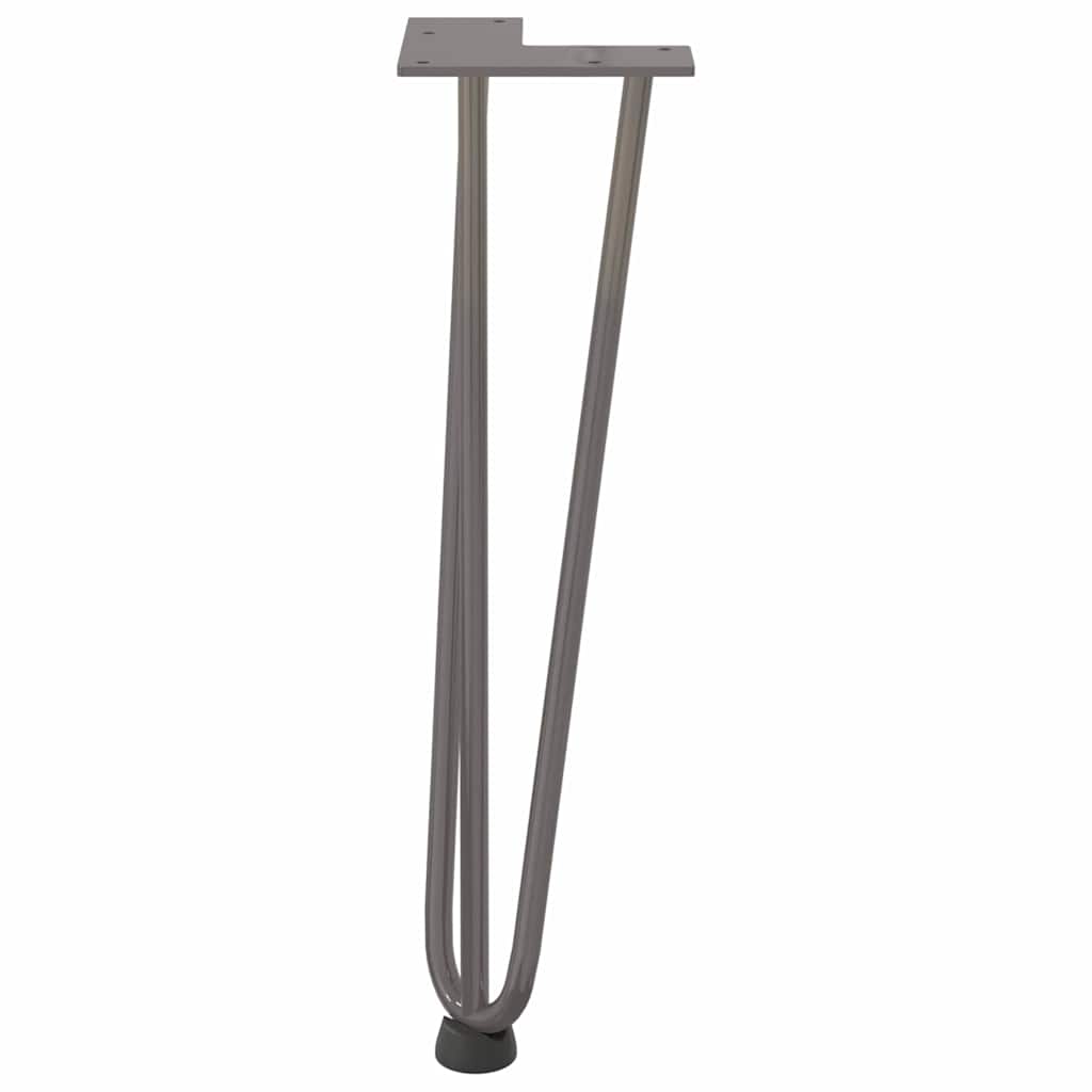 Gambe Tavolo a Forcina 4 pz 42 cm Acciaio Massiccio - homemem39
