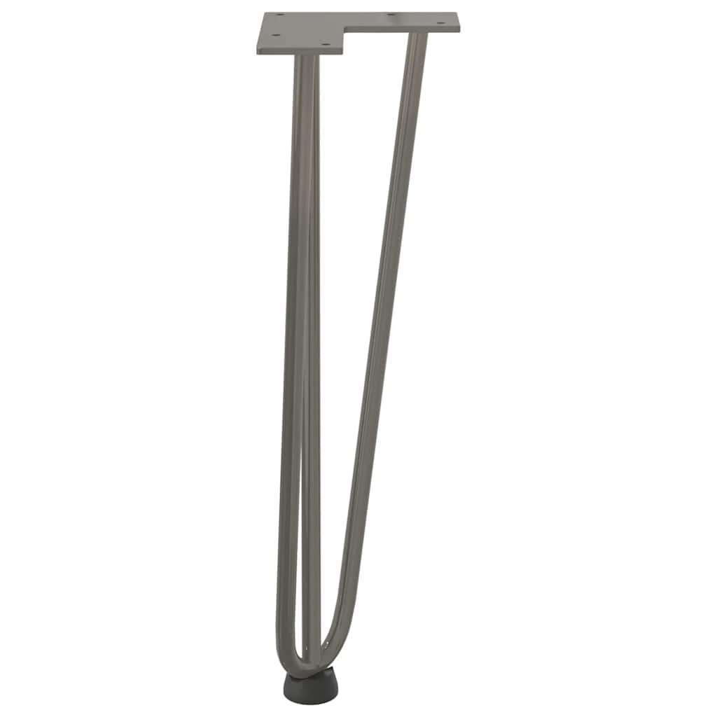 Gambe Tavolo a Forcina 4 pz 42 cm Acciaio Massiccio - homemem39