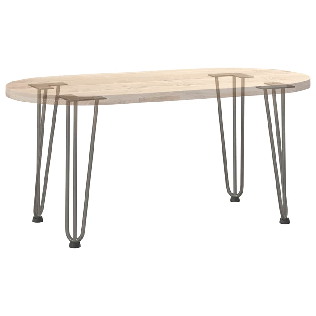 Gambe Tavolo a Forcina 4 pz 42 cm Acciaio Massiccio - homemem39