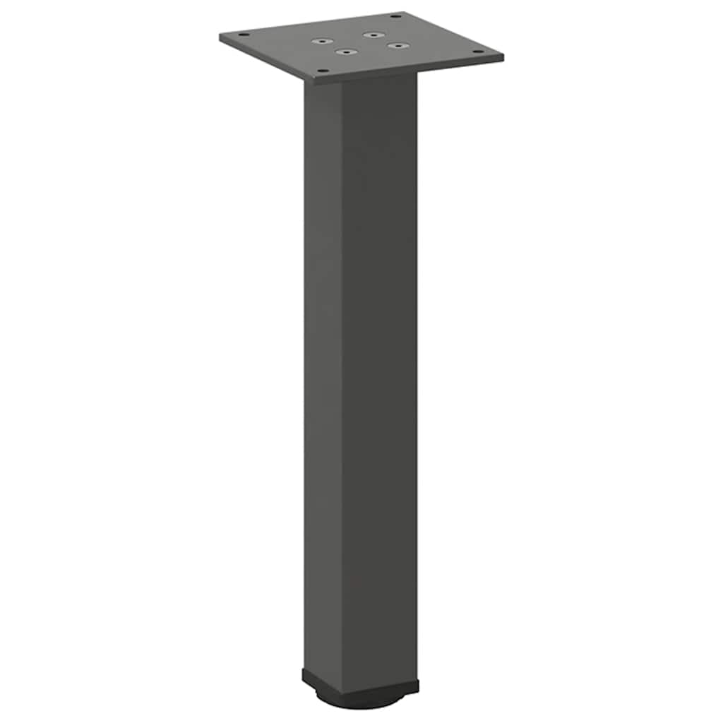 Gambe per Tavolino 4 pz Antracite 30-32 cm Acciaio - homemem39