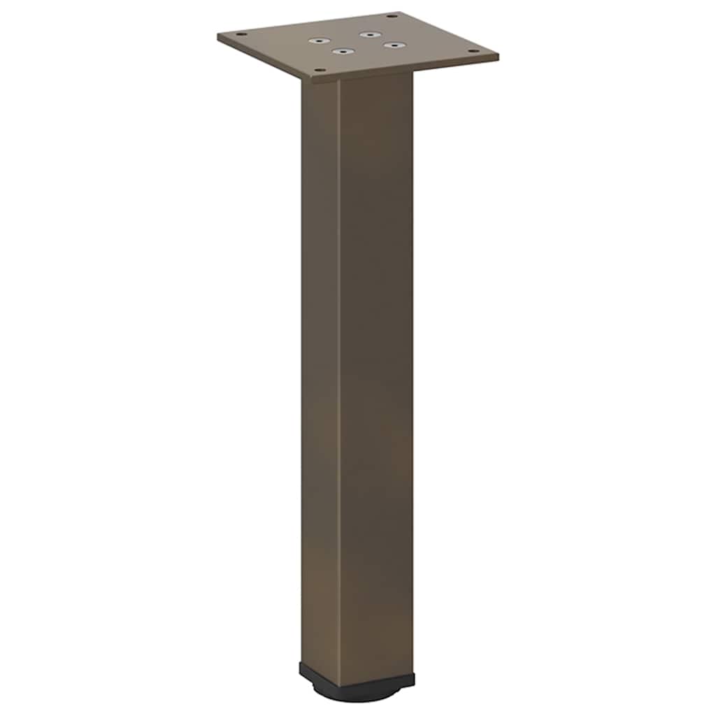 Gambe per Tavolino 4 pz Acciaio Naturale 42-44 cm in Acciaio - homemem39