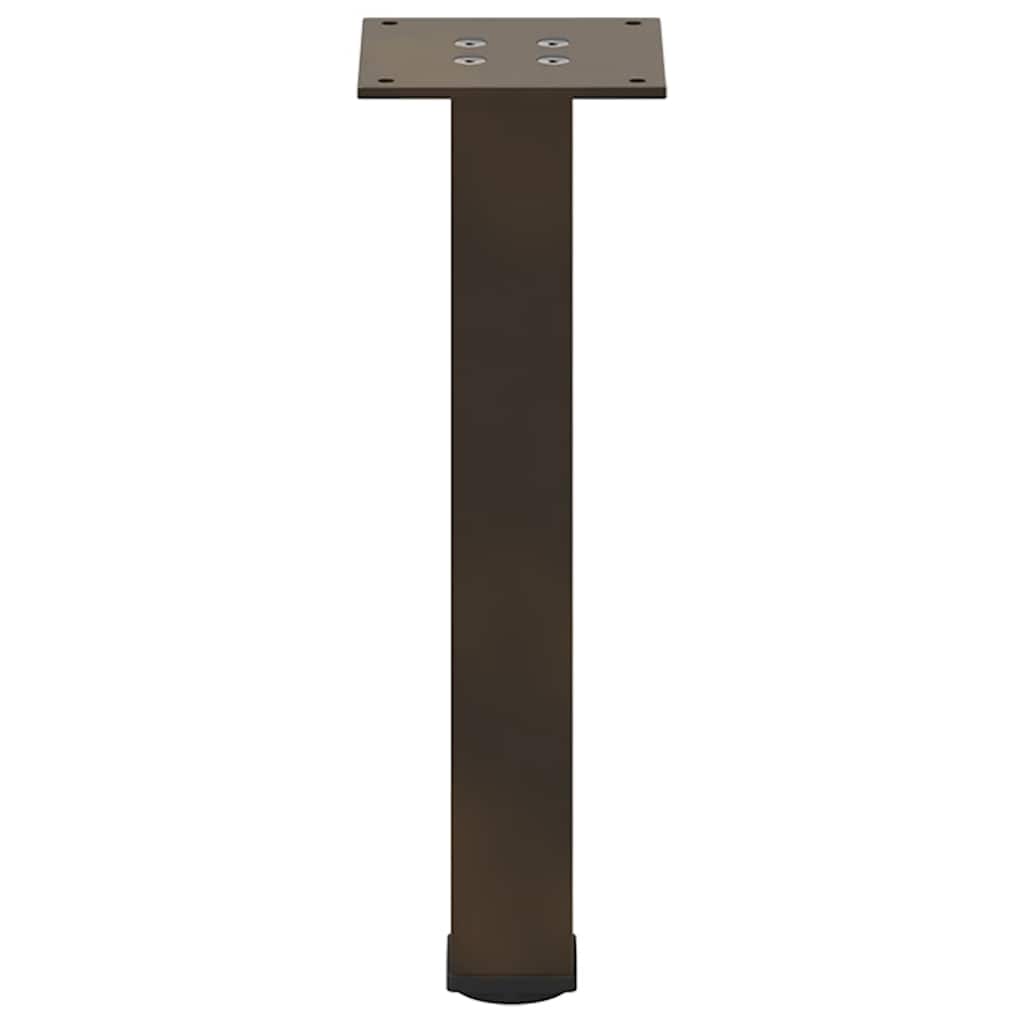 Gambe per Tavolino 4 pz Acciaio Naturale 42-44 cm in Acciaio - homemem39