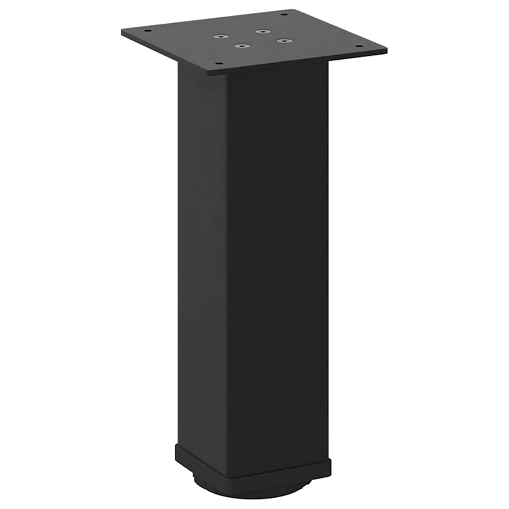 Gambe per Tavolino 4 pz Nero 30-32 cm Acciaio - homemem39