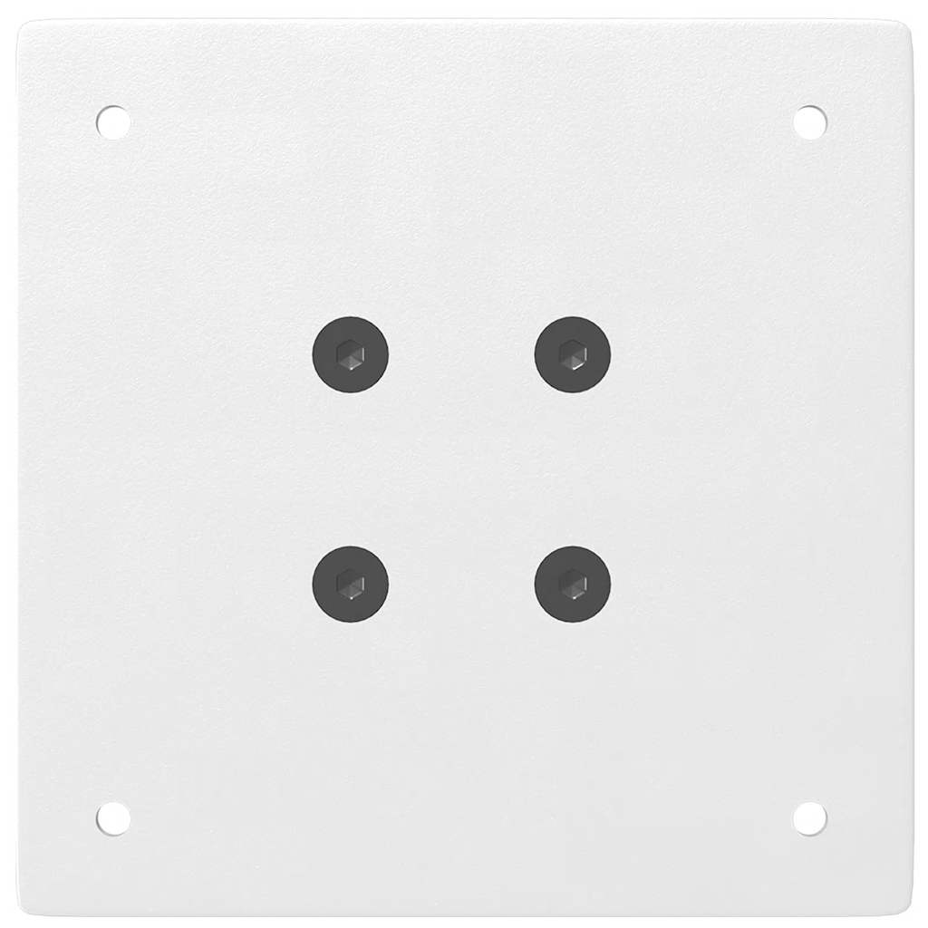 Gambe per Tavolino 4 pz Bianco 42-44 cm in Acciaio