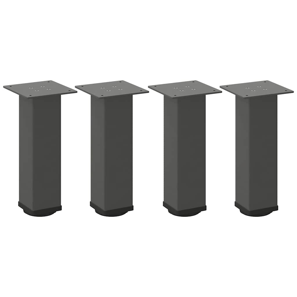 Gambe per Tavolino 4 pz Antracite 42-44 cm in Acciaio - homemem39